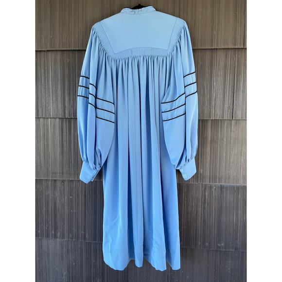 🔥VTG  Murphy Robe Made in USA Priest Clergy Pulpit Choir Blue Robe Zip Front - Picture 2 of 11